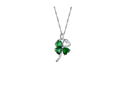 White Gold Plated | Gemstone Pendants